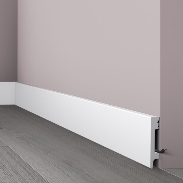 Waterbestendige Plint Recht Wit  – 15 x 80mm