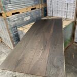 Semi-Engineered Dark Oak Parquet Deep Brushed Black T&G - 12MM/2MM