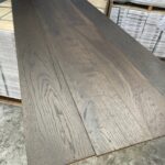 Semi-Engineered Dark Oak Parquet Deep Brushed Black T&G - 12MM/2MM