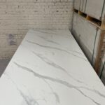 Kunststof PVC Wandpaneel Gloss Marmer Wit/Zwart 8230 2800MM x 1200MM - 3MM