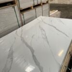 Kunststof PVC Wandpaneel Gloss Marmer Wit/Zwart 8230 2800MM x 1200MM - 3MM